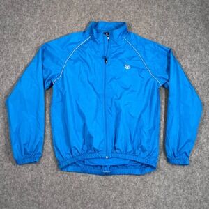Canari Blue Microlight‎ Shell Full Zip Up Bike Cycling Jacket Women's Size XL
